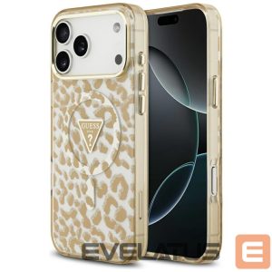 Другие товары Guess  Guess Leopard Glitter MagSafe Case for iPhone 17 Pro Max - Brown 