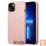 Чехол на заднюю панель Guess  Guess GUHCP14MHGGSHP iPhone 14 Plus 6,7" różowy/pink hard case Glitter Script 