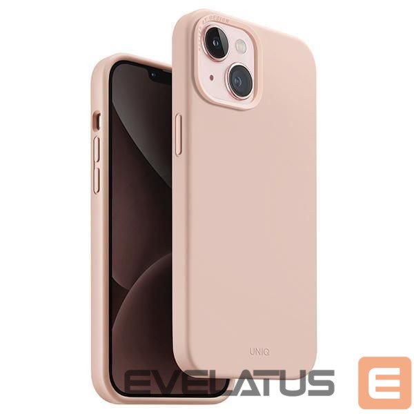 Чехол на заднюю панель UNIQ Uniq Lino Hue Magclick Charging case for iPhone 15 - pink