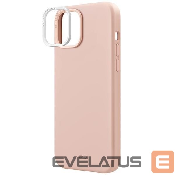 Чехол на заднюю панель UNIQ Uniq Lino Hue Magclick Charging case for iPhone 15 - pink
