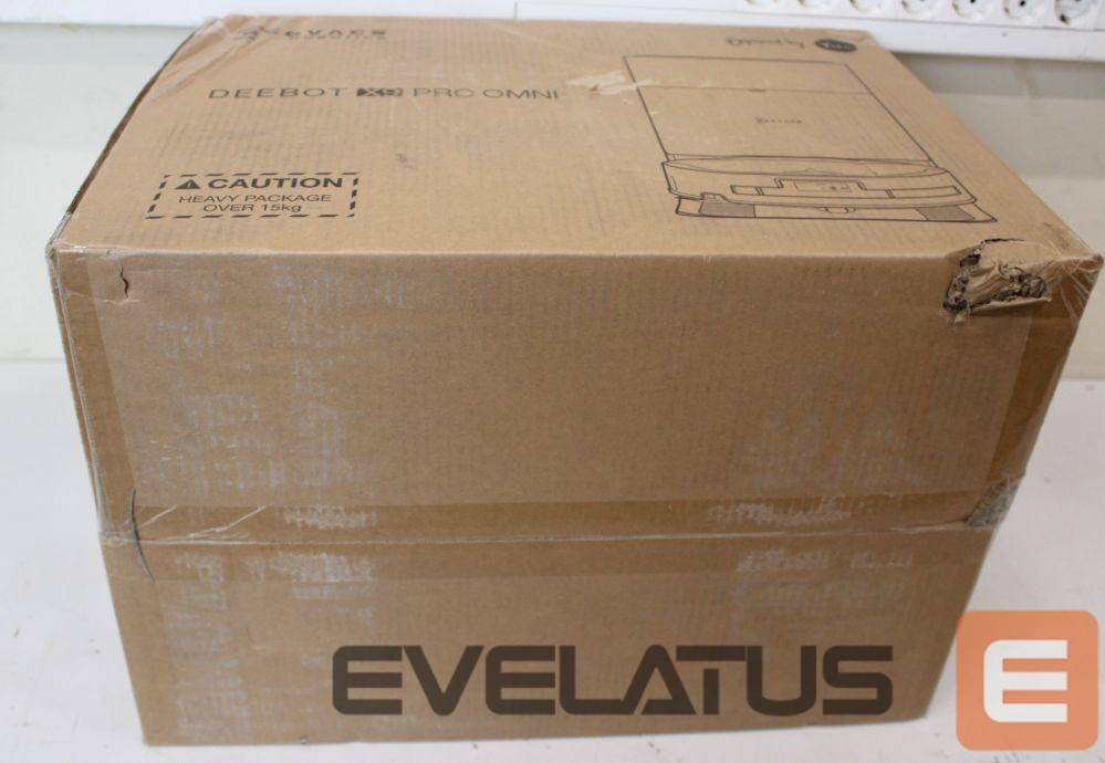Пылесос Ecovacs SALE OUT. DEEBOT X9 PRO OMNI Vacuum cleaner, Robot, Wet&Dry, ZeroTangle Technology, TruEdge Adaptive Edge Mopping, YIKO AI, Black + | Robotic Vacuum Cleaner | DEEBOT X9 PRO OMNI | Wet&Dry | Li-ion | 6400 mAh | Dust capacity 0.22 L | 16600 Pa | Black | DAMAGED PACKAGING