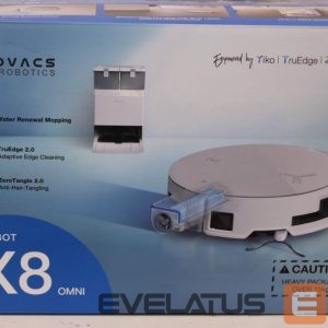 Пылесос Ecovacs  SALE OUT.  DEEBOT X8 OMNI Vacuum cleaner, Robot, Wet&Dry, 18000Pa, TruEdge 2.0, AIVI 3D 3.0, YIKO-GPT, White+Auto-empty station |  Robotic Vacuum Cleaner | DEEBOT X8 OMNI | Wet&Dry | Lithium-Ion | 5200 mAh | Dust capacity 0.22 L | 18000 Pa | White | USED, MISSING INNER PACKAGE, SCRATCHED, DIRTY | 24 month(s) 