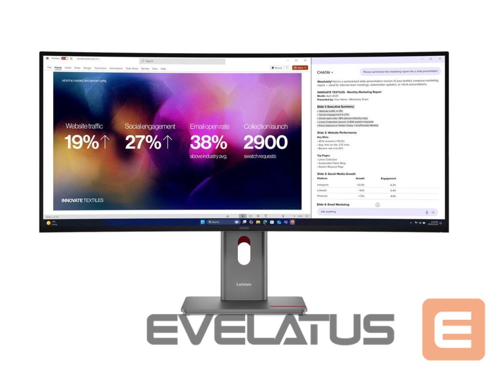 Монитор Lenovo | ThinkVision P40WD-40 | 39.7 " | IPS | WUHD | 21:9 | 120 Hz | 4ms GtG (Extreme mode) / 6ms GtG (Typical mode) ms | 5120 x 2160 pixels | 400 cd/m² | HDMI ports quantity 1 | Eclipse Black