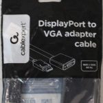 Зарядное устройство Gembird  SALE OUT.  DisplayPort to VGA adapter cable Black |  Adapter cable | DisplayPort | VGA | DAMAGED PACKAGING 