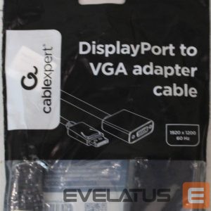 Зарядное устройство Gembird  SALE OUT.  DisplayPort to VGA adapter cable Black |  Adapter cable | DisplayPort | VGA | DAMAGED PACKAGING 