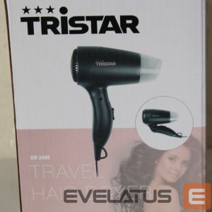 Здравоохранение Tristar  SALE OUT.  HD-2460 |  Travel Hair Dryer | HD-2460 | 1200 W | Number of temperature settings 2 | Black | DAMAGED PACKAGING | Warranty 24 month(s) 