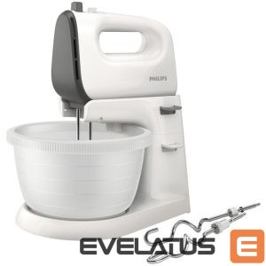 Миксеры и блендеры Philips  Mixer  Viva Collection HR3745/00 Mixer with bowl, 450 W, Number of speeds 5, Turbo mode, White 