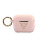 Чехол для наушников Guess  AirPods Pro Triangle Silicone Case Pink