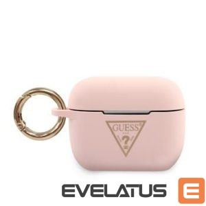 Чехол для наушников Guess  AirPods Pro Triangle Silicone Case Pink