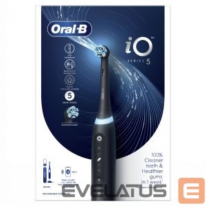 Зубная щётка Oral-B  Electric Toothbrush iO5 Rechargeable, For adults, Number of brush heads included 1, Matt Black, Number of teeth brushing modes 5 