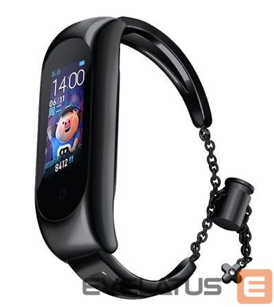 Ремешок iLike Metal band bracelet strap for Xiaomi Mi Band 6 / 5 / 4 / 3 Black