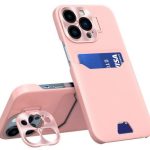 Чехол на заднюю панель iLike Apple iPhone 14 Pro Leather Stand Case Card Wallet Cover with Stand Pink