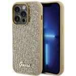 Чехол на заднюю панель Guess Apple iPhone 15 Pro Max HC PU DISCO SCRIPT METAL Gold