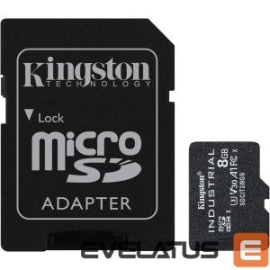 Носители данных Kingston  KINGSTON 8GB SDHC Industrial C10 UHS-I 