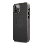 Чехол на заднюю панель BMW Apple iPhone 12/12 Pro 6.1' Signature Leather Embossed Logo Hard Case Black