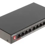 Коммутатор DAHUA  Switch||PFS3010-8ET-96-V2|Desktop/pedestal|PoE ports 8|96 Watts|DH-PFS3010-8ET-96-V2 