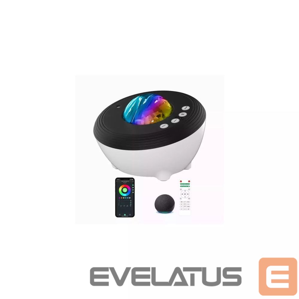 LED Прожектор Elight J1 Aurora projector with atmosphere sounds & Bluetooth speaker Smart Wi-Fi Bluetooth App control White