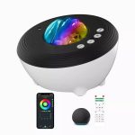 LED Прожектор Elight  J1 Aurora projector with atmosphere sounds & Bluetooth speaker Smart Wi-Fi Bluetooth App control White
