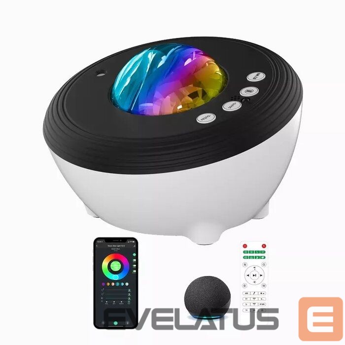 LED Прожектор Elight J1 Aurora projector with atmosphere sounds & Bluetooth speaker Smart Wi-Fi Bluetooth App control White