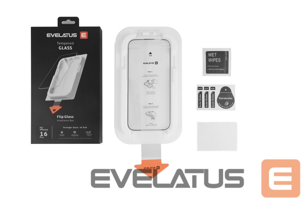 Защитное стекло Evelatus Apple iPhone 17 Pro Flip Glass Magic Easy Install Box - Screen Protector