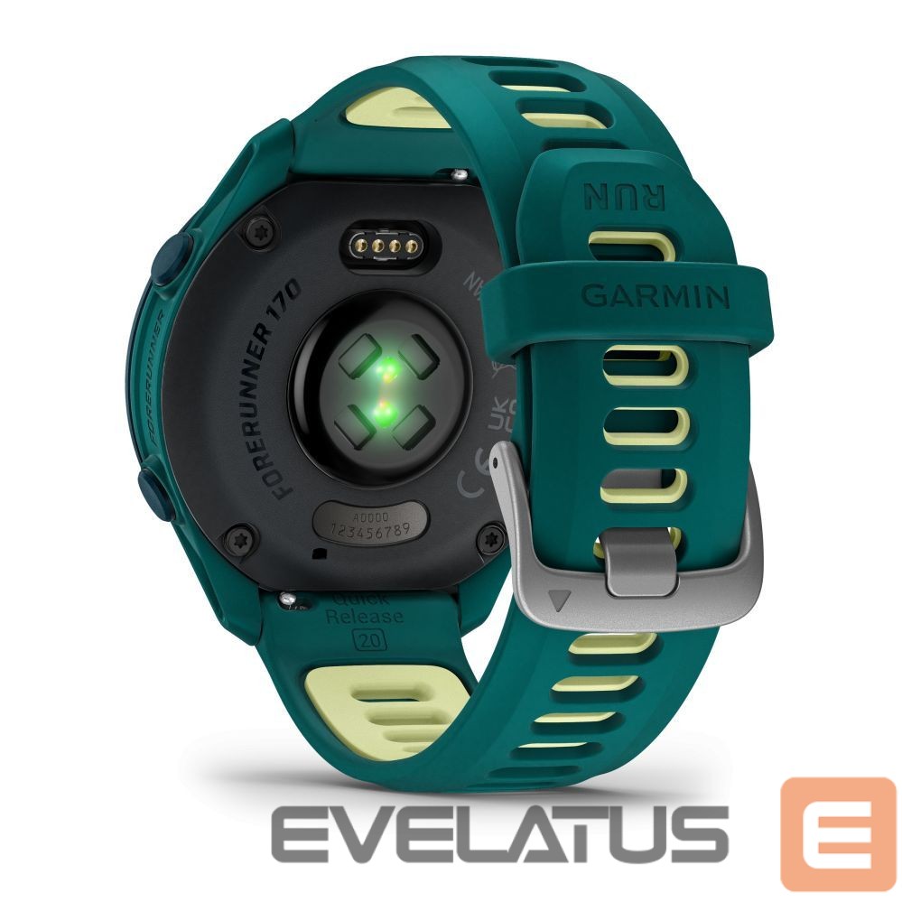 Умные часы Garmin Forerunner 170 Music, Teal Green with Teal Green/Citron Band