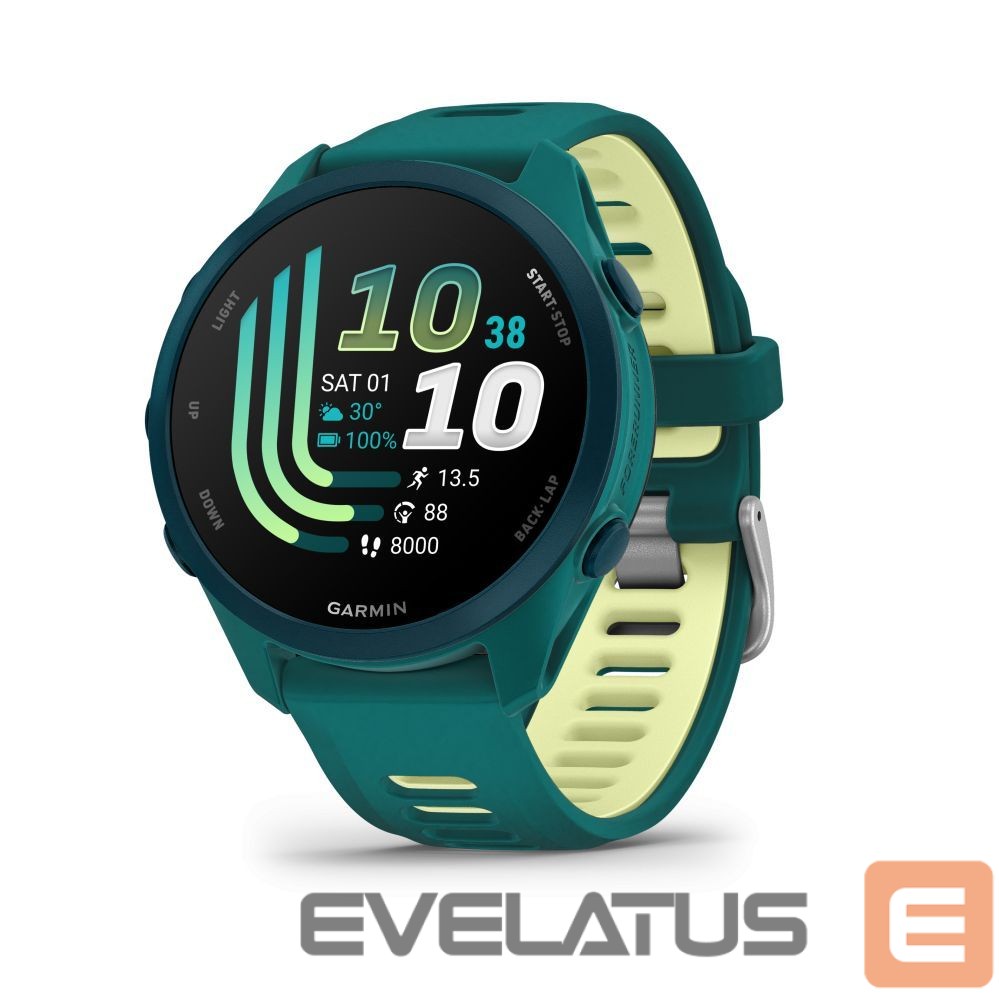 Умные часы Garmin Forerunner 170 Music, Teal Green with Teal Green/Citron Band