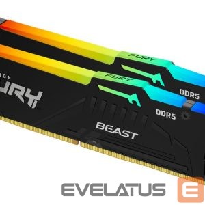 Оперативная память DDR4 Kingston  Fury Beast 16GB DDR5, 6000 MHz, CL36, 288-Pin, DIMM Kit (8GB x 2) 