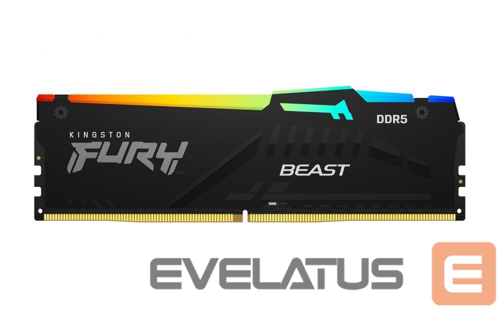 Оперативная память DDR4 Kingston Fury Beast 16GB DDR5, 6000 MHz, CL30, 288-Pin, DIMM Kit (8GB x 2)