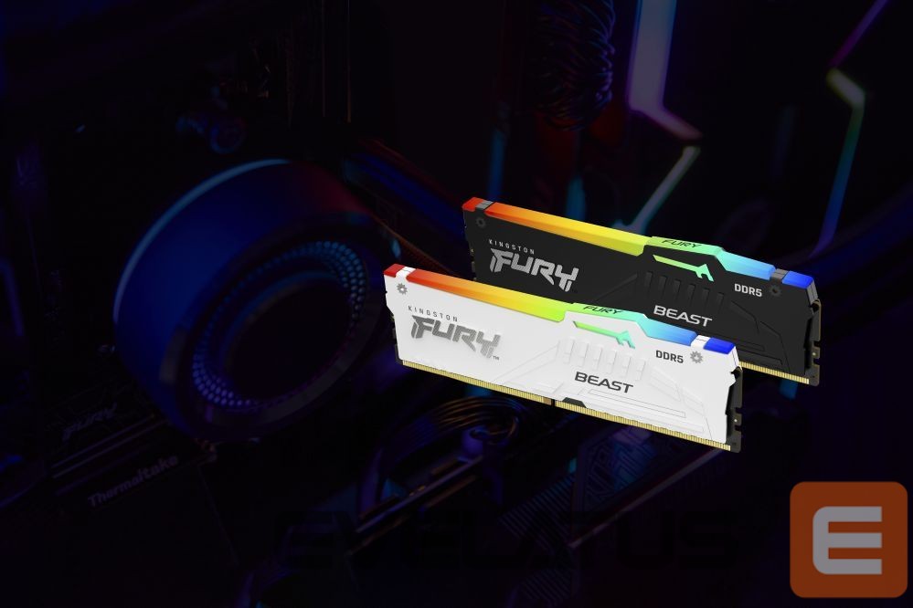 Оперативная память DDR4 Kingston Fury Beast 16GB DDR5, 6000 MHz, CL30, 288-Pin, DIMM Kit (8GB x 2)
