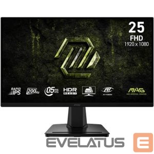 Монитор MSI  LCD Monitor||24.5 "|1920 x 1080 pixels|Full HD|Native aspect ratio 16:9|LCD|Flat|MAG256FE20 