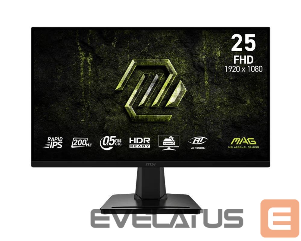 Монитор MSI LCD Monitor||24.5 "|1920 x 1080 pixels|Full HD|Native aspect ratio 16:9|LCD|Flat|MAG256FE20