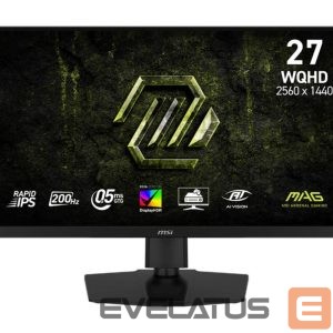Монитор MSI  LCD Monitor||27 "|2560 x 1440 pixels|Wide Quad HD|Native aspect ratio 16:9|LCD|Flat|MAG274QPFE20 