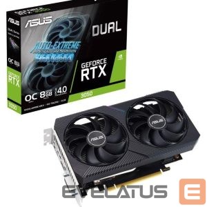 Графическая карта / Видеокарты Asus  Graphics Card||NVIDIA GeForce RTX 3050|8 GB|GDDR6|128 bit|PCIE 4.0 16x|Dual Slot Fansink|1xDVI-D|1xHDMI|1xDisplayPort|DUAL-RTX3050-O8G-V2 