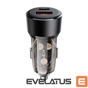 Адаптер Acefast  Acefast B12 car charger 60W USB-A / USB-C - black 