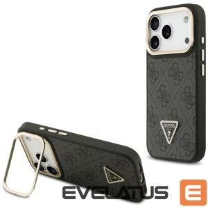 Другие товары Guess  Guess 4G PU Triangle Logo & Stand Camera Magsafe Case for iPhone 17 Pro - Black 