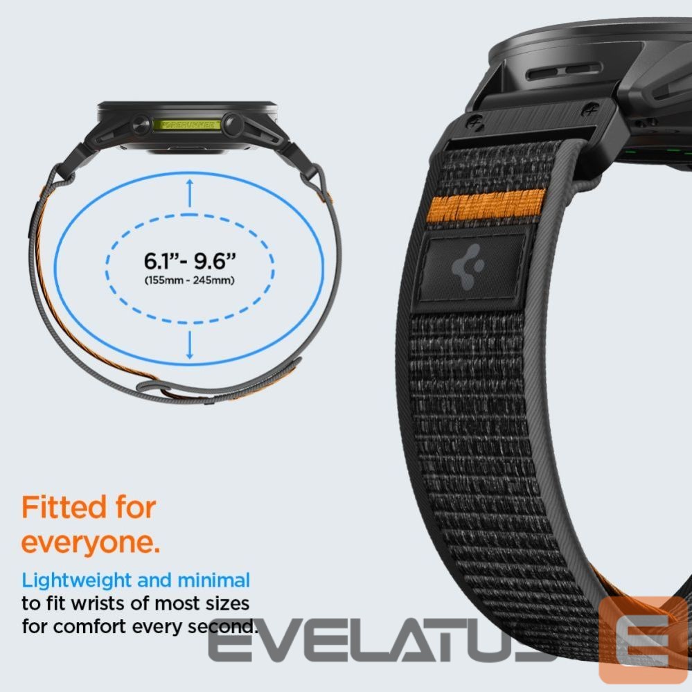 Другие товары Spigen Spigen Athlex Air Strap for Garmin QuickFit 22mm - Black and Orange