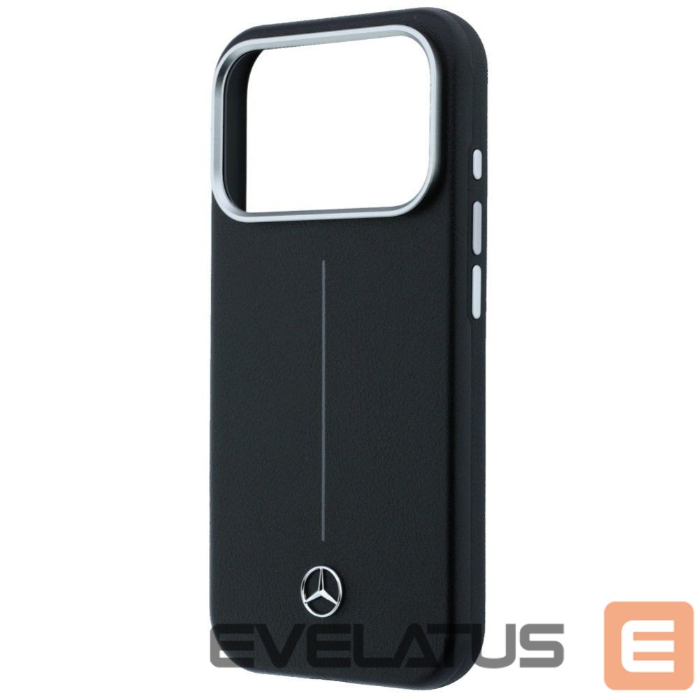Другие товары Mercedes-Benz Mercedes Leather Semi Wrap Iconic Line MagSafe Case for iPhone 17 Pro - Black