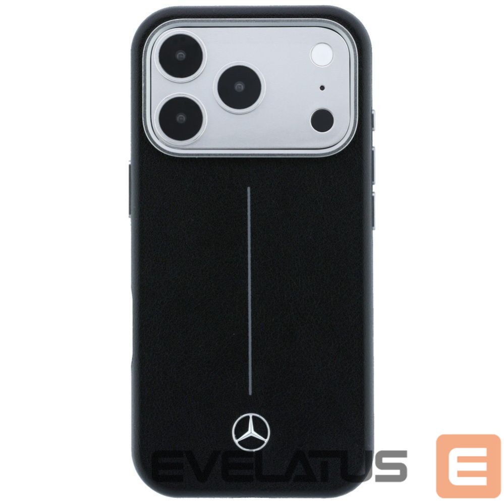 Другие товары Mercedes-Benz Mercedes Leather Semi Wrap Iconic Line MagSafe Case for iPhone 17 Pro - Black