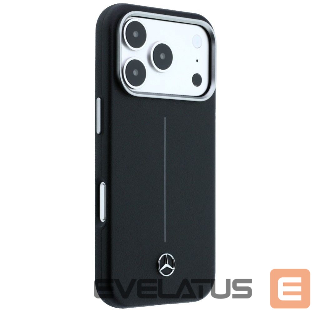 Другие товары Mercedes-Benz Mercedes Leather Semi Wrap Iconic Line MagSafe Case for iPhone 17 Pro Max - Black