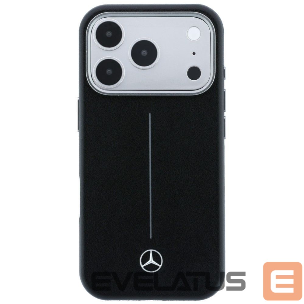 Другие товары Mercedes-Benz Mercedes Leather Semi Wrap Iconic Line MagSafe Case for iPhone 17 Pro Max - Black