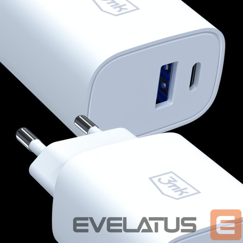 Другие товары 3MK 3mk FlowPower 25W 1A1C PD QC4+ Wall Charger - White