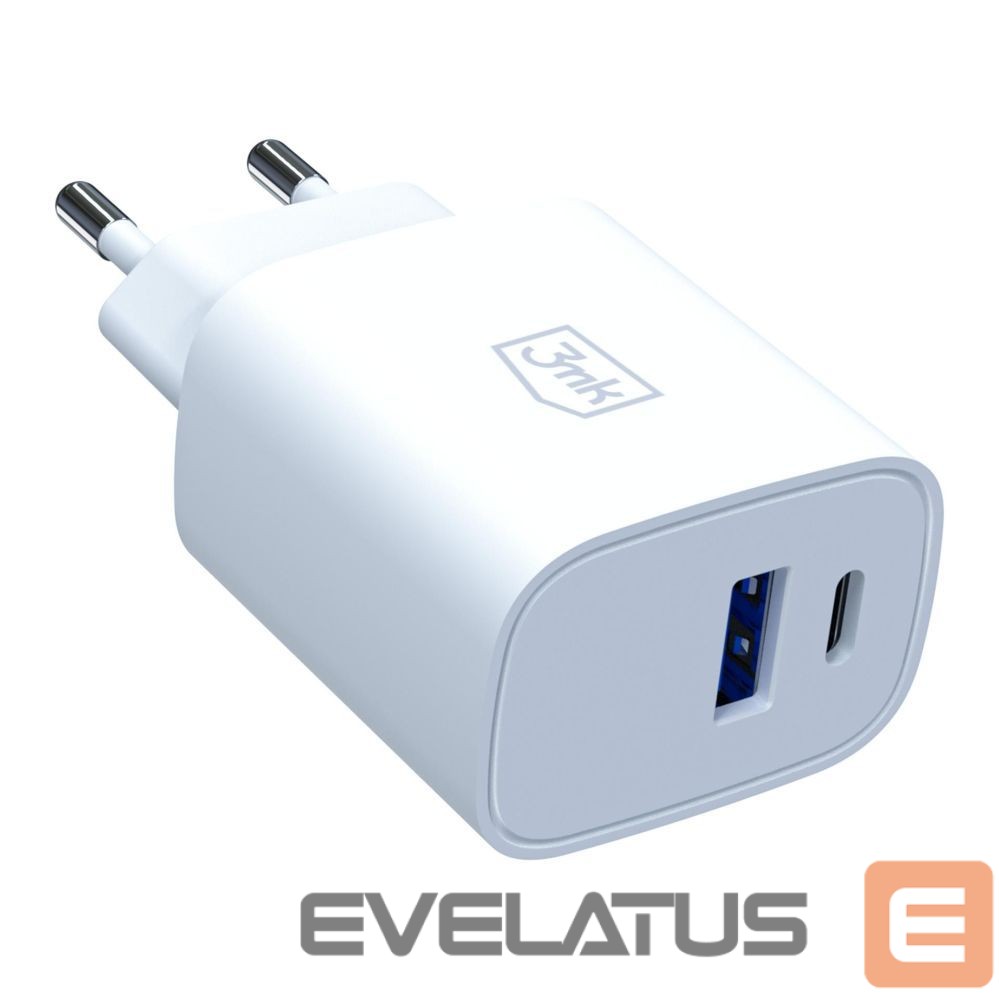 Другие товары 3MK 3mk FlowPower 25W 1A1C PD QC4+ Wall Charger - White