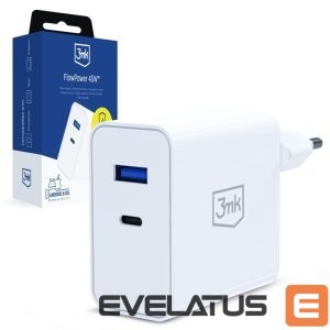 Другие товары 3MK  3mk FlowPower 45W 1A1C PD3.0 QC4+ Wall Charger - White 