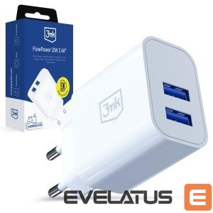 Другие товары 3MK  3mk FlowPower 10W 2.4A 2A Wall Charger - White 