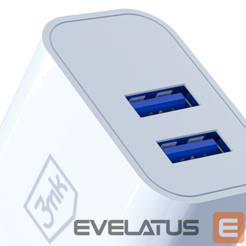Другие товары 3MK 3mk FlowPower 10W 2.4A 2A Wall Charger - White