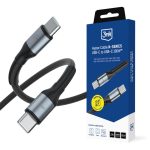 Другие товары 3MK  3mk Hyper Cable N-SERIES USB-C / USB-C 3m PD 3.0 QC 3.0 20V / 5A 100W - black 