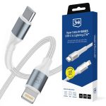 Другие товары 3MK  3mk Hyper Cable N-SERIES USB-C / Lightning 1m PD 3.0 9V / 3A 27W - white 