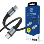 Другие товары 3MK  3mk Hyper Cable N-SERIES USB-C / USB-C 1m PD 3.0 QC 3.0 48V / 5A 240W - black 