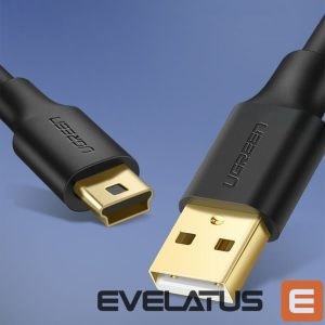 Кабель Ugreen  5 pin gold-plated USB cable - mini USB 0.5m black (US132) 