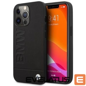 Чехол на заднюю панель BMW  Etui BMW BMHMP14LSLLBK iPhone 14 Pro 6,1" czarny/black hardcase Signature Logo Imprint Magsafe 